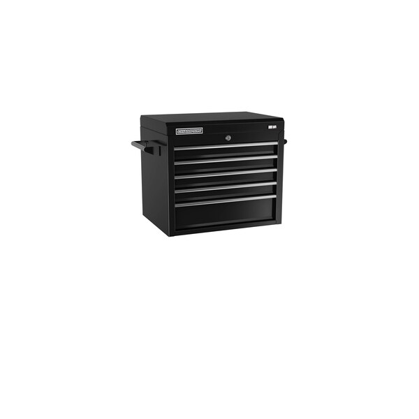 Champion Tool Storage FMPro Top Chest, 5 Drawer, Black, Steel, 27 in W x 20 in D FMP2705TC-BK - main